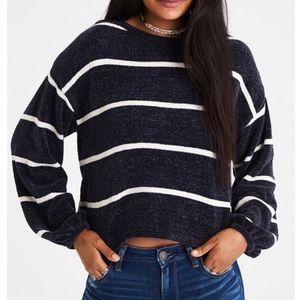 NWT AEO Chenille Balloon-Sleeve Sweater